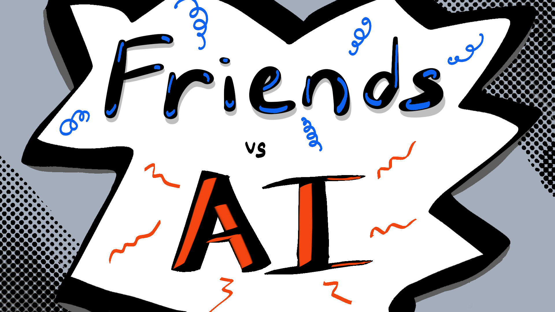 Cover for Friends vs. AI